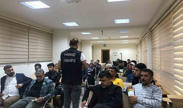 Osmaniye'de vatandaşlara uyuşturucu ve madde bağımlılığı ile mücadele eğitimi