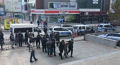 Polise mukavemette bulunan 6 şüpheli adliyeye sevk edildi