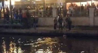 Porsuk Çayı'na düşen kadını, can simidi atarak kurtardılar