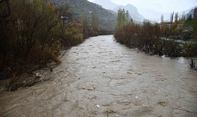 Sağanak yağış çayları taşırdı