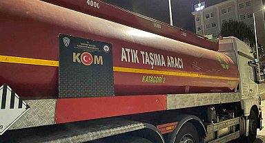 Samsun'da 23 bin 333 litre karışımlı kaçak akaryakıt ele geçirildi