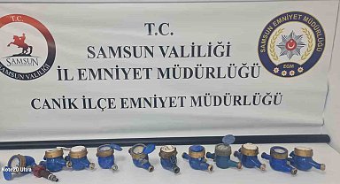 Samsun'da 5 adresten 12 su saati çalan 2 kişi yakalandı