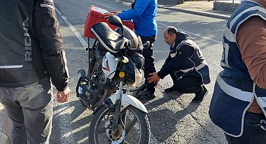 Samsun'da polisten motosiklet uygulaması