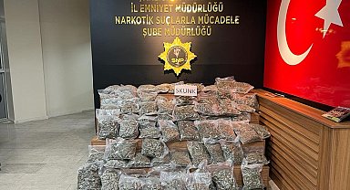 Şanlıurfa'da 46 kilo 500 gram skunk ele geçirildi