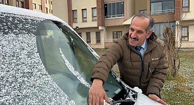 Sarıkamış'ta kar yağışı etkili oldu