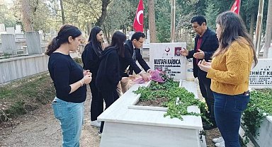 Şehit öğretmen Mustafa Karınca Öğretmenler Günü'nde unutulmadı