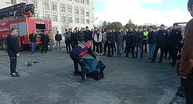 Siirt'te yangın ve bina tahliye tatbikatı yapıldı