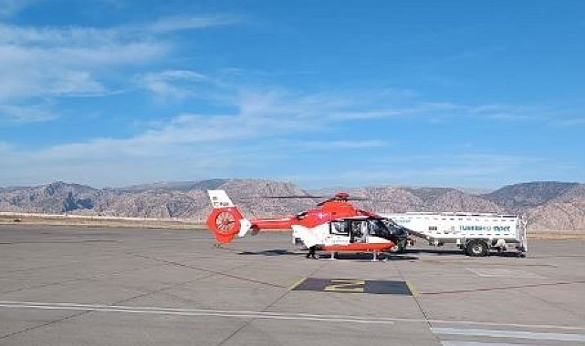 Şırnak'ta ambulans helikopter 5 yaşındaki çocuk için havalandı