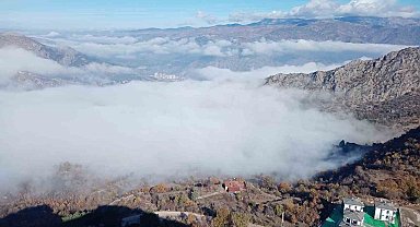 Sis denizi Amasya'yı kapladı