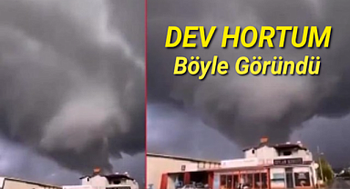 Meteoroloji uyarmıştı: Muğla'da Dev hortum böyle görüntülendi