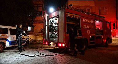 Tavşanlı'da korkutan yangın