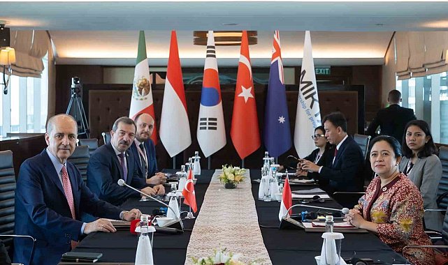TBMM Başkanı Kurtulmuş, Endonezya Temsilciler Meclisi Başkanı Maharani ile görüştü