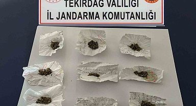 Tekirdağ'da üst araması yapılan 3 kişiden uyuşturucu çıktı