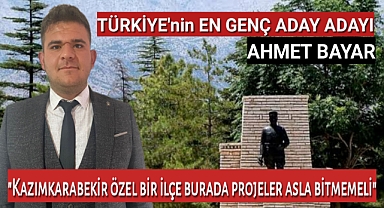 Türkiye'nin en genç belediye başkan aday adayı Bayar: