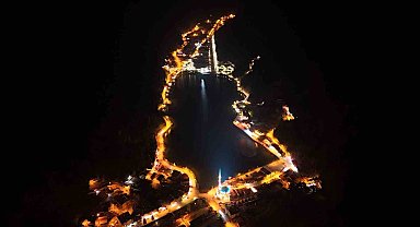 Uzungöl geceleri ışıl ışıl