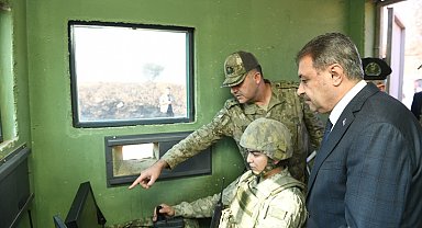 Vali Şıldak sınırda incelemelerde bulundu