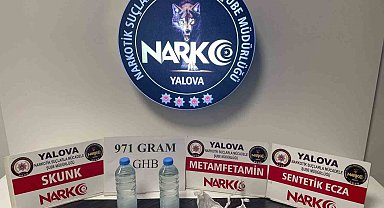 Yalova'da uyuşturucu operasyonunda GHB maddesi ele geçirildi