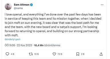 Yapay zeka CEO'su çalışanların istifa ederiz duygusallığıyla geri döndü