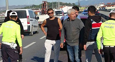 Yola düşen boş sebze kasası zincirleme kazaya neden oldu