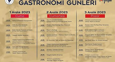 Yozgat'ta Gastronomi Günleri etkinliği düzenlenecek