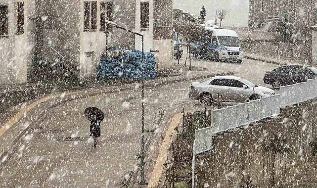 Yüksekova'da yoğun kar yağışı başladı