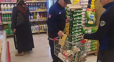 Zabıta ekiplerinden market denetimi