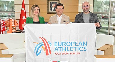 2024 Avrupa Kros Şampiyonası bayrağı Kepez'de