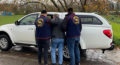 24 yıl hapis cezası ile aranan cinayet zanlısı kıskıvrak yakalandı