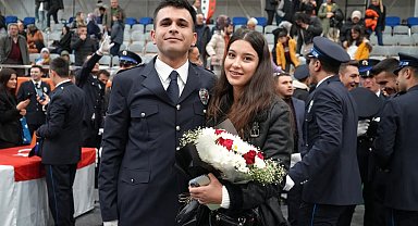 461 polisin mezun olduğu mezuniyette evlilik teklifleri peş peşe geldi