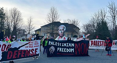 ABD'de Savunma Bakanı Austin ve Ulusal Güvenlik Danışmanı Sullivan'in evinin önünde İsrail karşıtı protesto