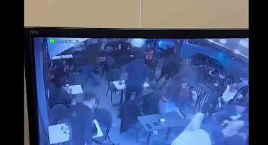 Adana'da Starbucks'a yapılan silahlı saldırının güvenlik kamera görüntüleri ortaya çıktı