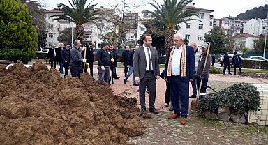 Afette zarar gören sahildeki çalışmalar sürüyor