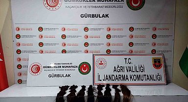 Ağrı'da gümrük kaçağı insan saçı ele geçirildi