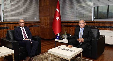 Aile Ve Sosyal Hizmetler İl Müdürü Yıldırım ile Başkan Akbıyık'tan Başkan Büyükkılıç'a, ziyaret