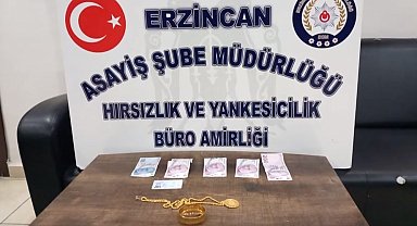 Altın hırsızı polisten kaçamadı