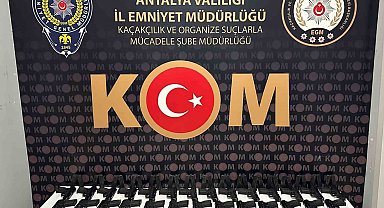 Antalya'da 49 adet ruhsatsız tabanca ele geçirildi