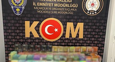 Antalya'da kaçak sigara ve sahte alkol operasyonu
