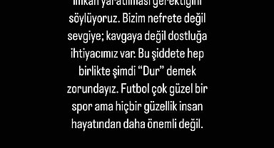 Arda Turan'dan, Halil Umut Meler'e geçmiş olsun mesajı