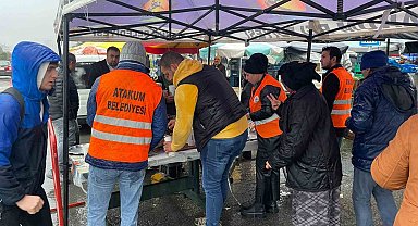 Atakum'da öğrencilere ve esnafa sıcak çorba