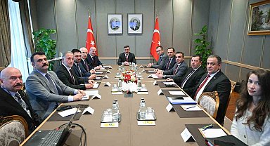 ATO Başkanı Baran'dan Cumhurbaşkanı Yardımcısı Yılmaz'a ziyaret