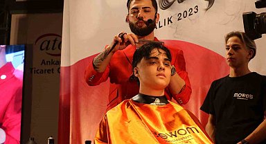 ATO'da erkek berberlere saç kesim eğitimi