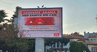 Aydın'da 112'den duyarlılık çağrısı: "Gereksiz arama, her saniye bir can"