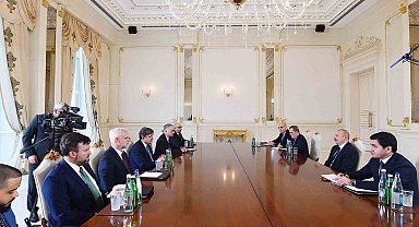 Azerbaycan Cumhurbaşkanı Aliyev, ABD Dışişleri Bakan Yardımcısı O'Brien'ı kabul etti