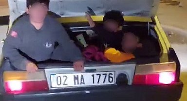 Bagaja koyduğu 3 çocuğun canını hiçe saydı