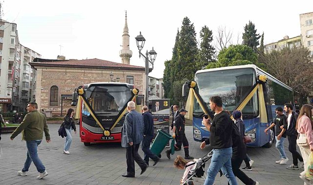 Balıkesir Büyükşehir, yeni toplu taşıma araçlarını görücüye çıkardı
