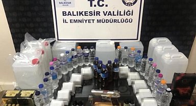Balıkesir'de sahte içki operasyonu