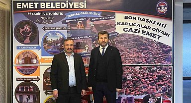 Başkan Doğan, Başkan Demirci'ye Emet'te yürütülen çalışmaları aktardı