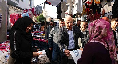 Başkan Gültak, pazar yerinde vatandaşların taleplerini dinledi