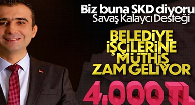 Başkan Kalaycı'dan Belediye Personeline Süpriz Zam