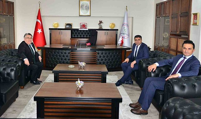 Başsavcı Kaynak ve Adalet Komisyonu Başkanı Ceyhan'dan Rektör Özölçer'e ziyaret